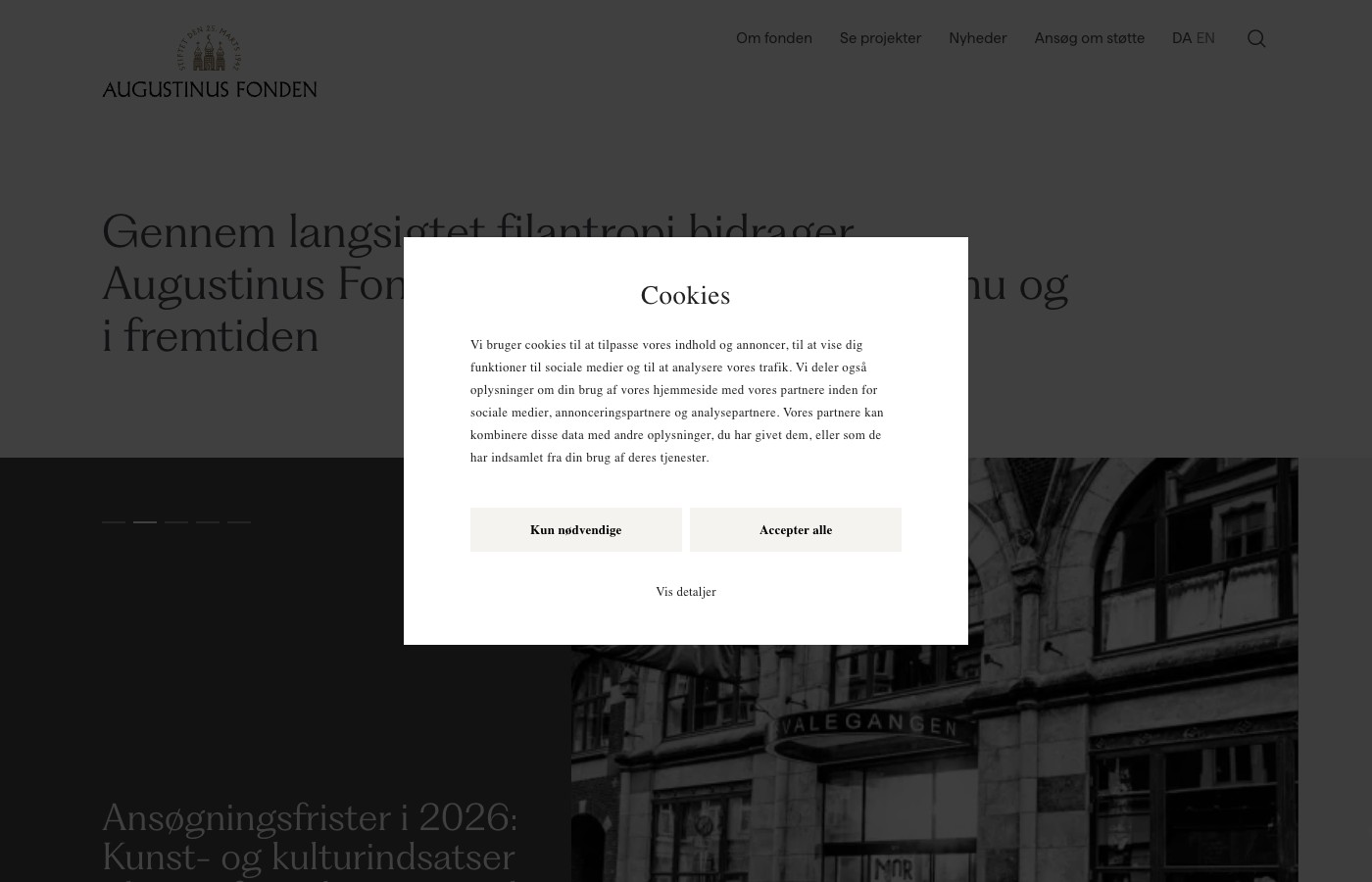 Screenshot de augustinusfonden.dk-da