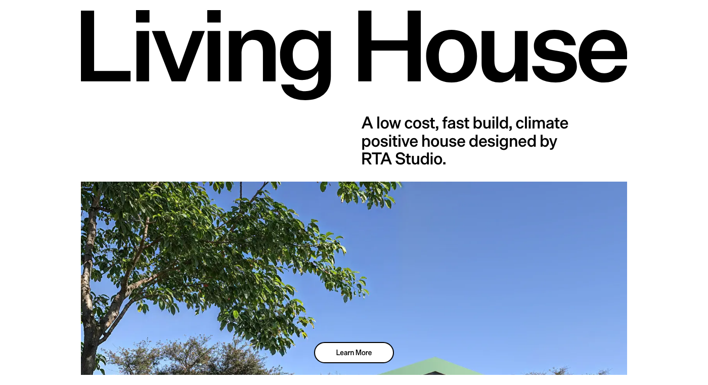 Screenshot de Living House, un proyecto de arquitectura.