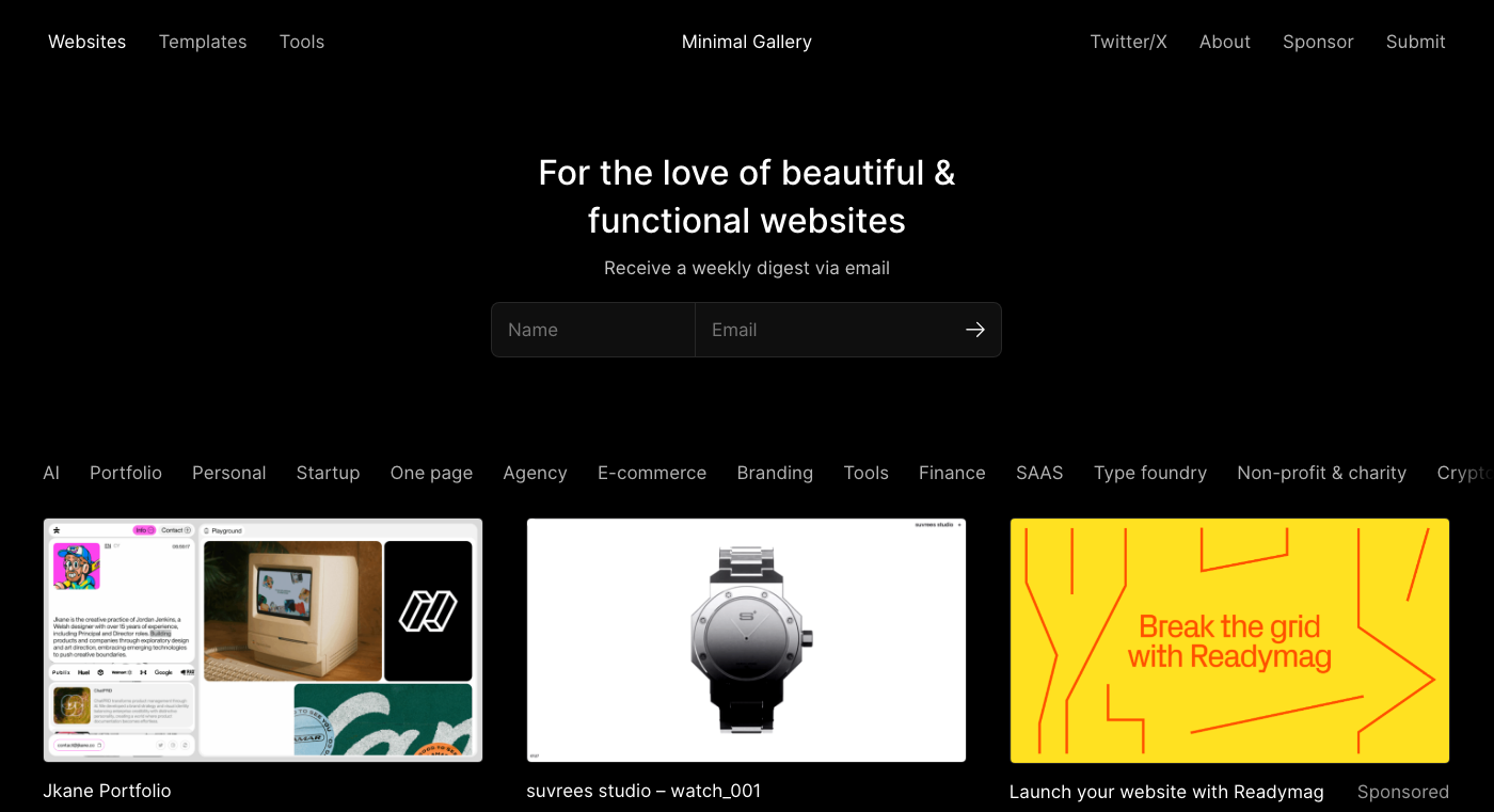 Screenshot de Minimal Gallery.