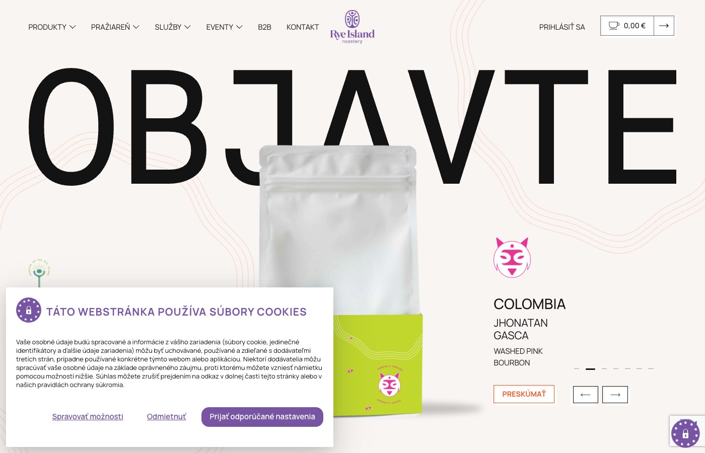 Screenshot de ryeisland.com