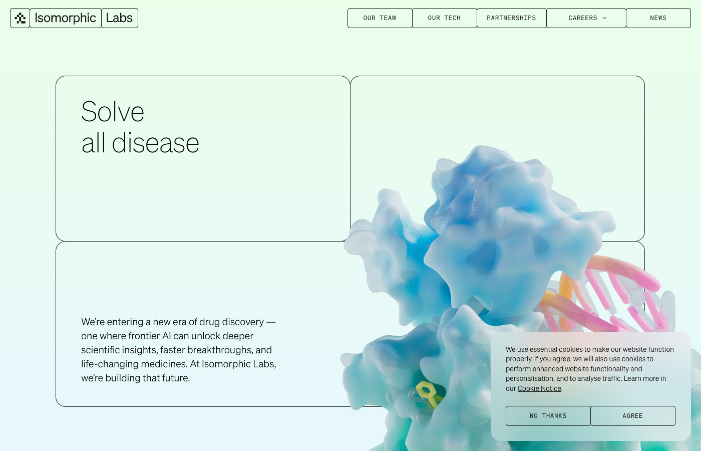 Screenshot de www.isomorphiclabs.com